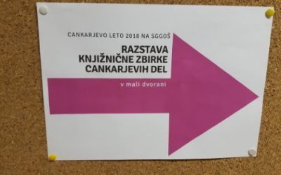 Razstava knjižnične zbirke Cankarjevih del – maj 2018